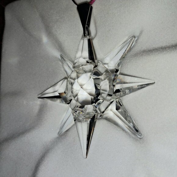 Swarovski 1991 Christmas Ornament 1st Year Release North America Version COA EUC - Picture 11 of 16